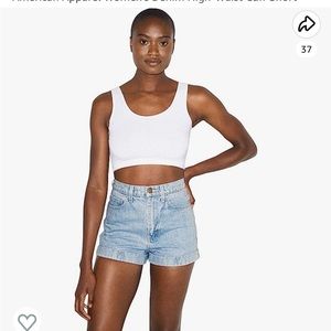 NWOT American Apparel High Waisted Denim Shorts